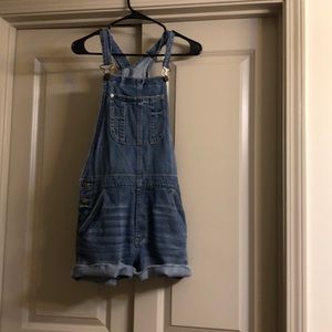 American Eagle Denim Overall Shorts